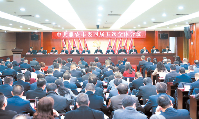 市委四届五次全会举行