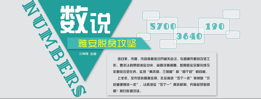 数说雅安脱贫攻坚