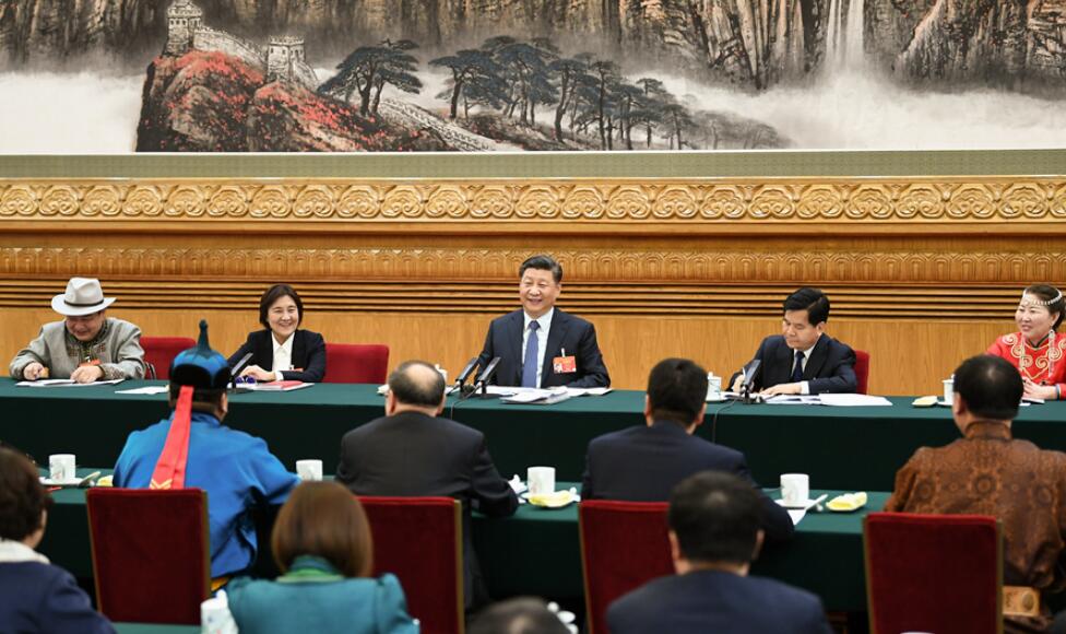 习近平参加内蒙古代表团审议
