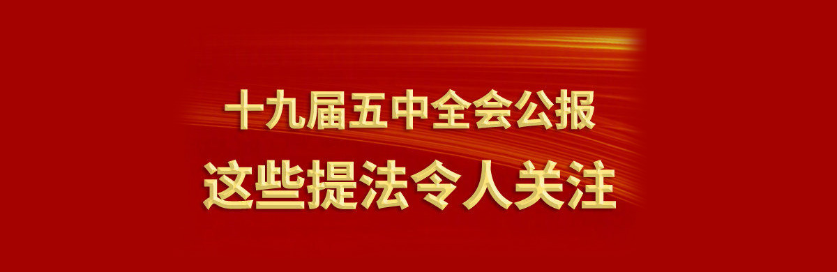 十九届五中全会公报中，这些提法令人关注