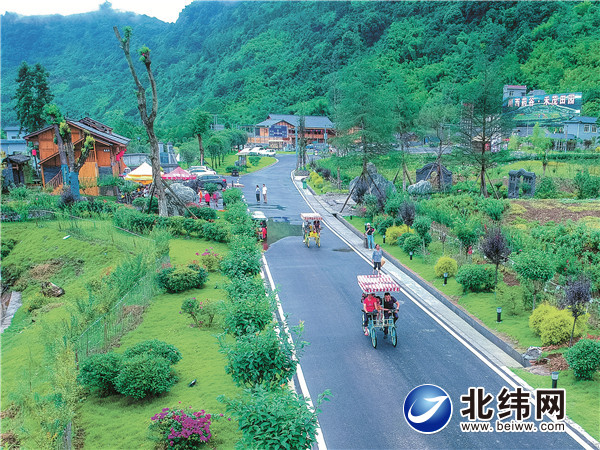 游客在“川西药谷·禾茂田园”游玩  郝立艺 摄.jpg