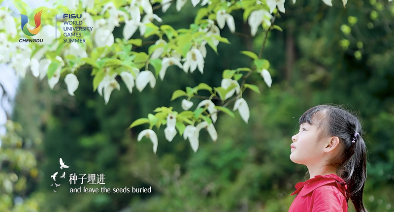 让世界听见荥经！《鸽子花》MV亮相成都大运会开幕式！