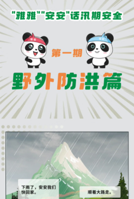 “雅雅”“安安”话汛期安全① | 遇到泥石流，该如何自救？