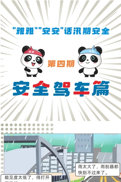 “雅雅”“安安”话汛期安全④ | 下雨天该如何保障行车安全