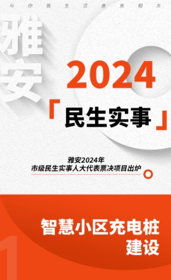 定了！雅安2024年市级民生实事人大代表票决项目出炉→